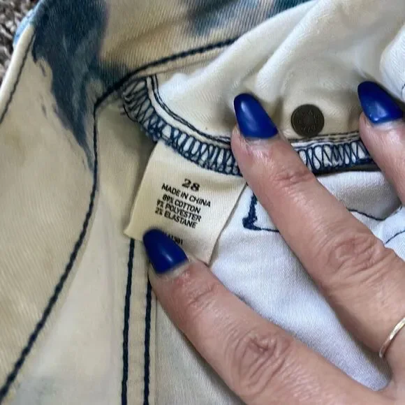 Polo Ralph Lauren Tompkins floral tropical jeans authentic dungarees size 28 - Picture 9 of 14